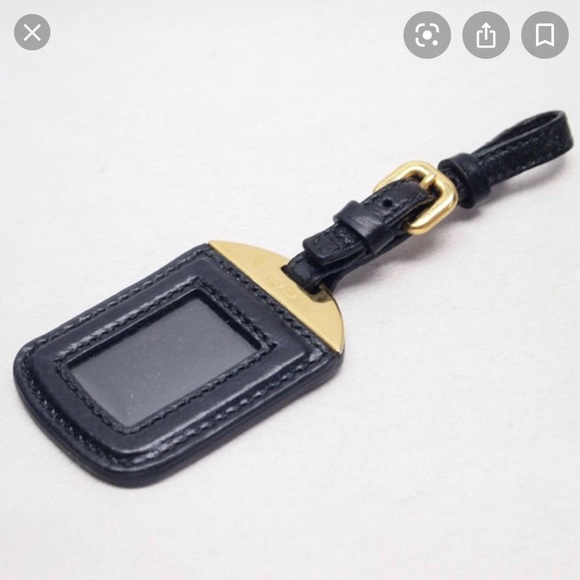 prada luggage tag
